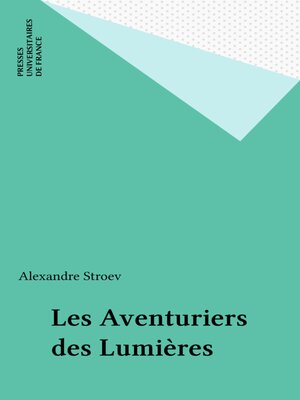cover image of Les Aventuriers des Lumières